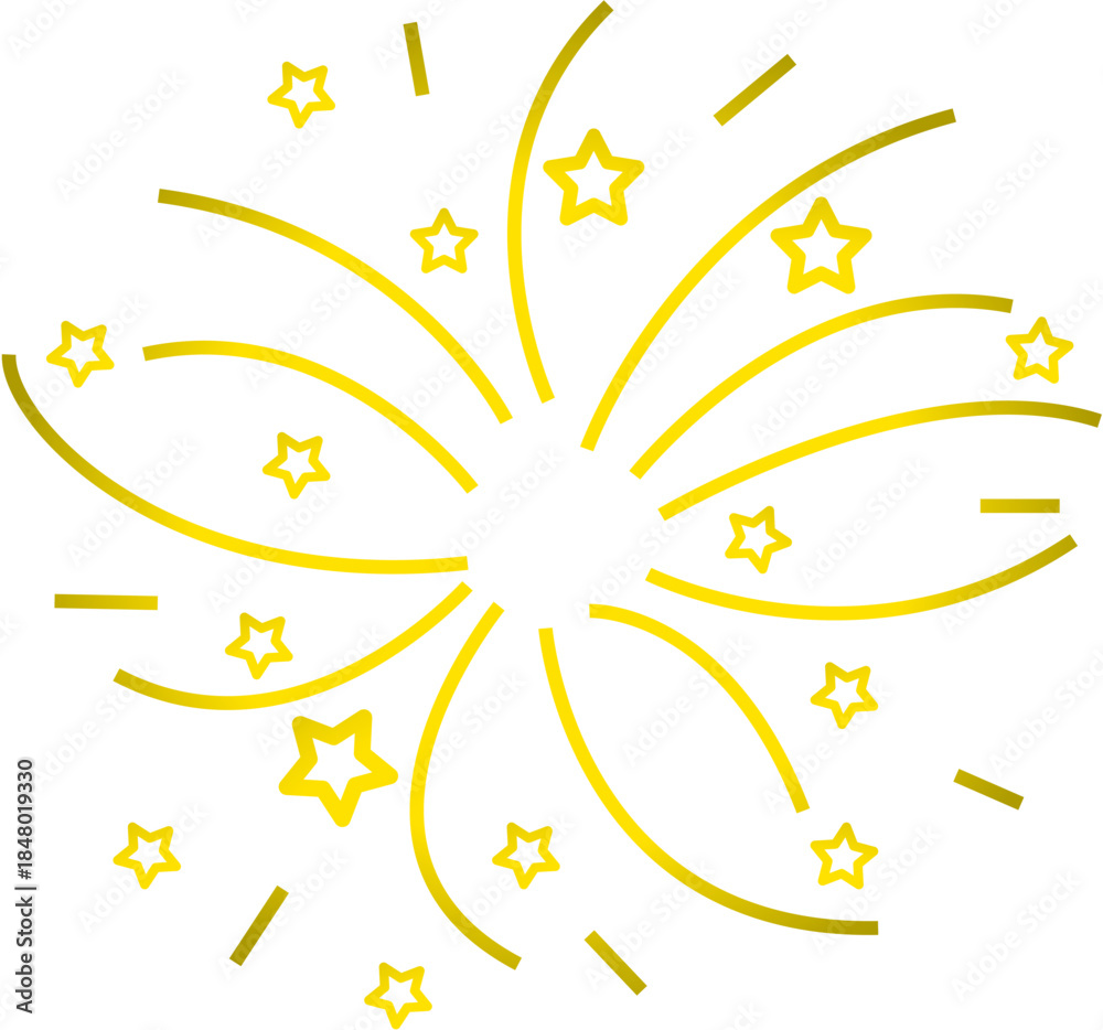 Fototapeta premium new year firework celebration vector illustration