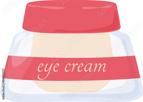 Eye cream jar representing beauty skincare product packaging