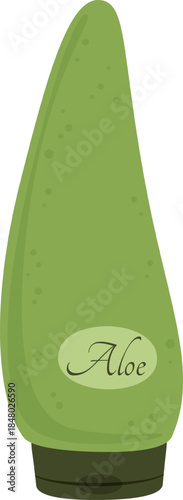 Aloe vera gel tube representing natural skincare product