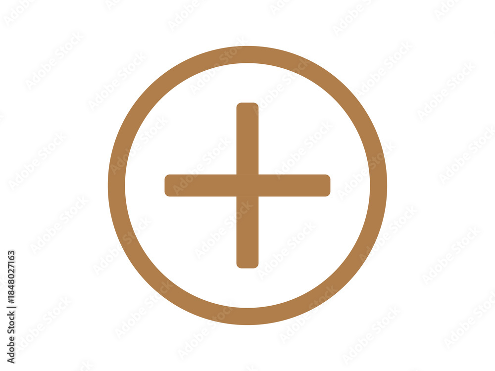 Obraz premium Plus Icon for Add Create and Expand Actions