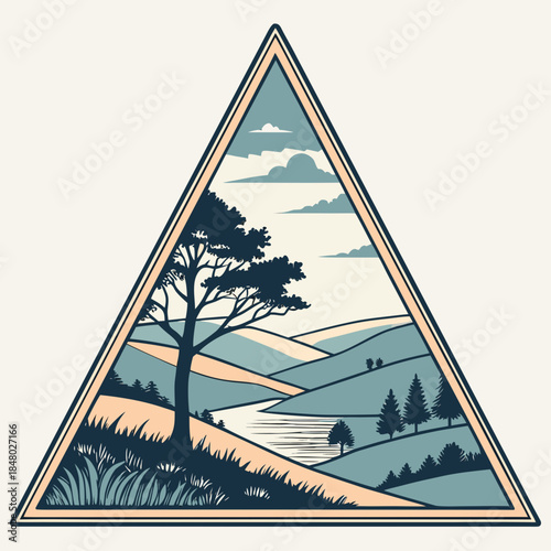 Serene countryside landscape