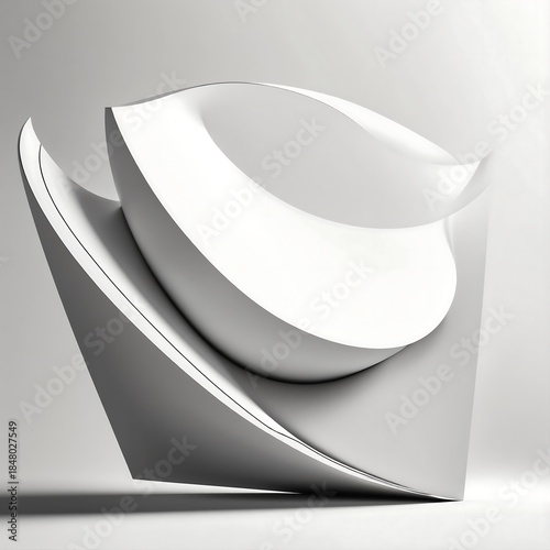 white plate on a black background