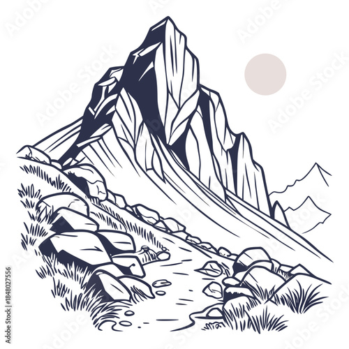 Majestic mountain peak