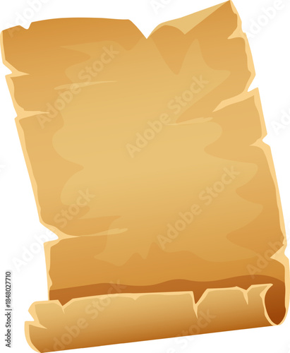 Blank old parchment scroll paper texture background