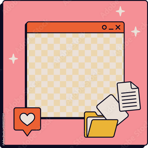 Internet interface and social media activity managing files