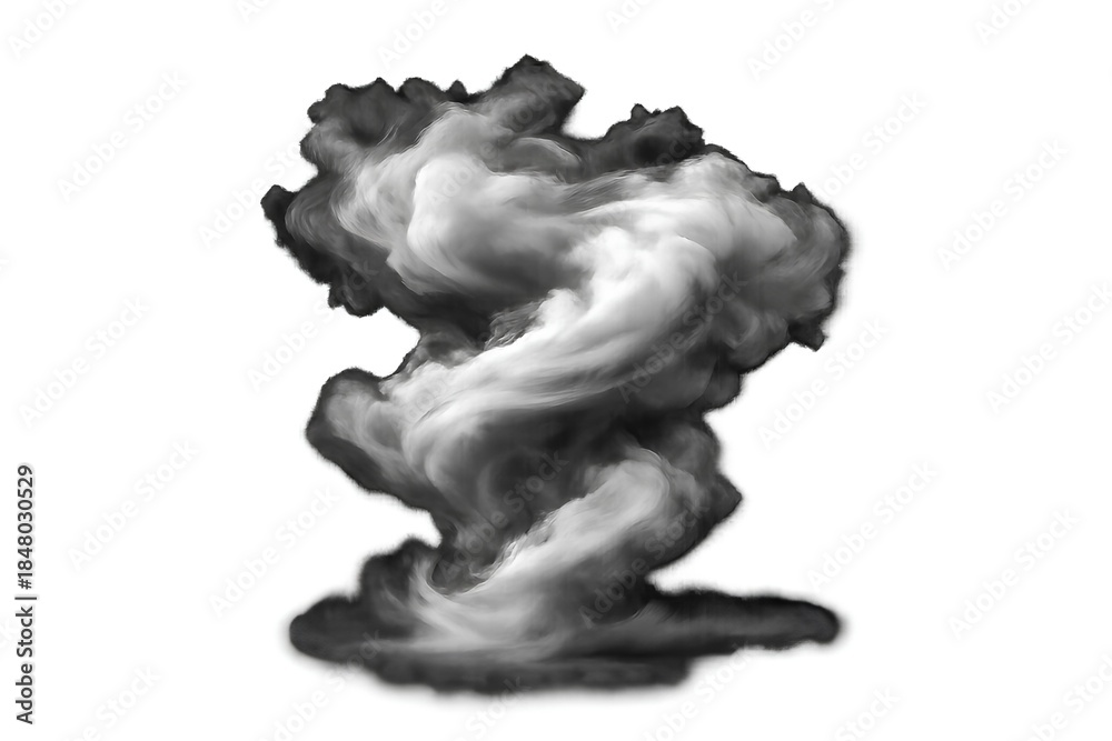 Fototapeta premium Cinematic Volumetric Smoke Abstract Transition 