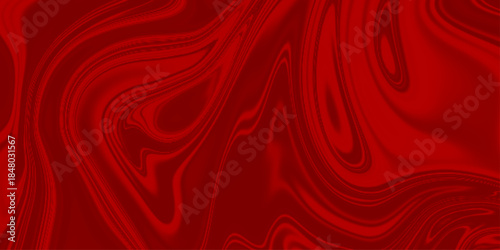 Abstract luxury red curve background. Red silk curve background. Fabric silk texture for background wavy silk or satin liquid background. . Abstract background luxury cloth or liquid wave  .