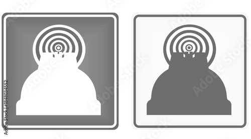 Shooting range sign. vector illustration