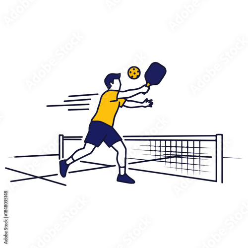 Dynamic action shot of a volleyball player in motion.