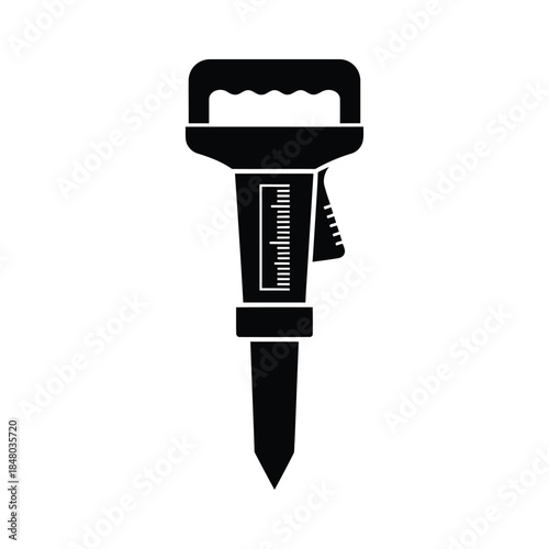 Gardening Soil Moisture Meter and Manual Planter Tool with Depth Scale Icon