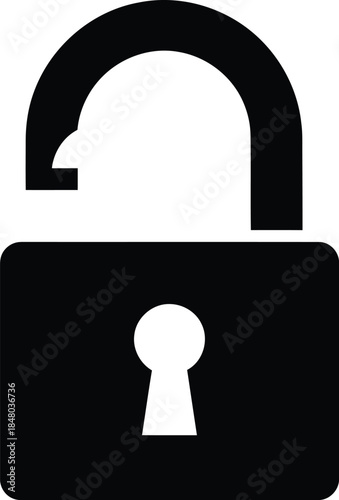 Unlocked padlock symbolizing open access