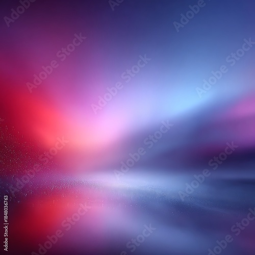 Abstract Gradient Background With Red Blue Purple Hues And Light Reflections color