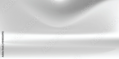 White Grey background. Minimal 3d shelf. Room in the 3d.