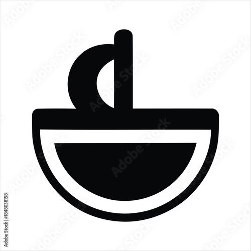 Minimalist Coffee Cup Icon Vector Illustration for Branding and Design Use