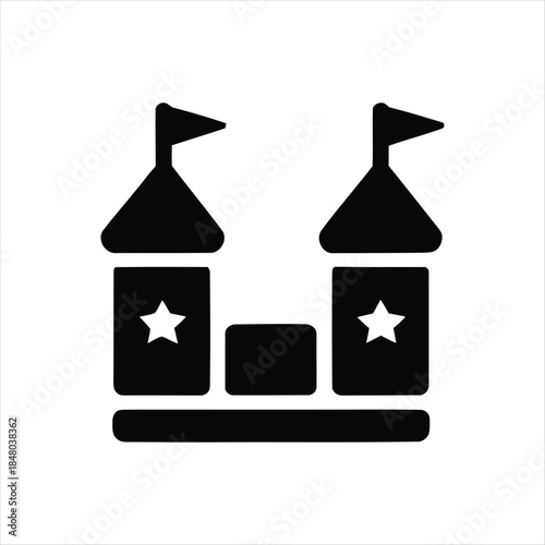 Pair of retro space rockets launching into starry cosmos vector illustration