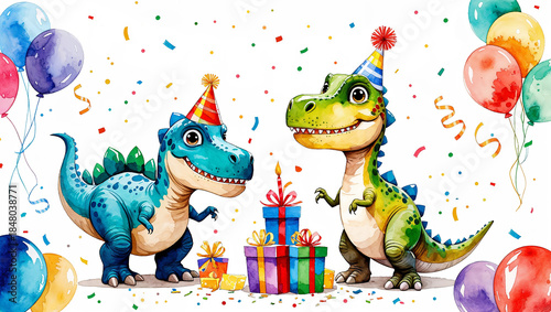 Dinosaur Birthday Card for Boy