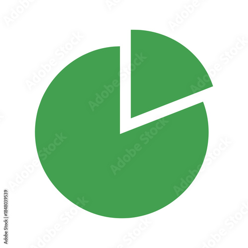 Green pie chart