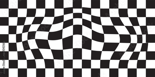 Black and white checkered pattern, Checkerboard seamless pattern, vector, modern, eps10,
