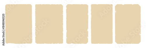 Set of vintage paper backgrounds with torn edges