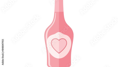 simplified anatomical illustration of the human heart in shades of pink and white for medical