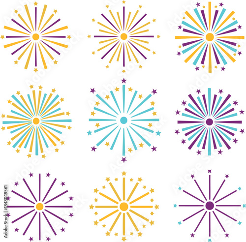 A simple flat vector illustration of a black mug filled with hot chocolate and three white marshmallows, with steam rising.