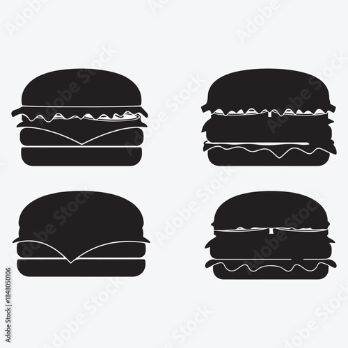 Biscuit silhouette icons