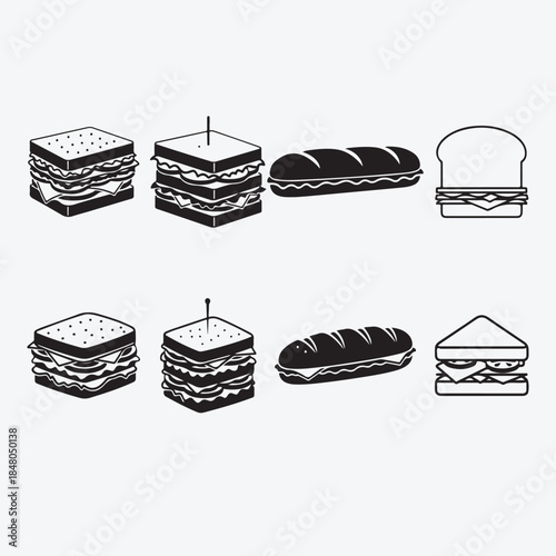 Chocolate chip cookie silhouette illustration