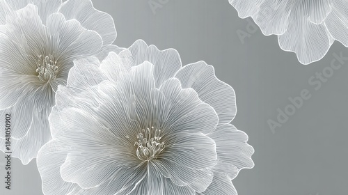 Delicate flowers in soft colors