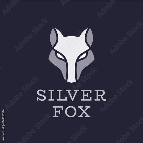Minimal Fox Head Logo. Stylized Fox Design.
