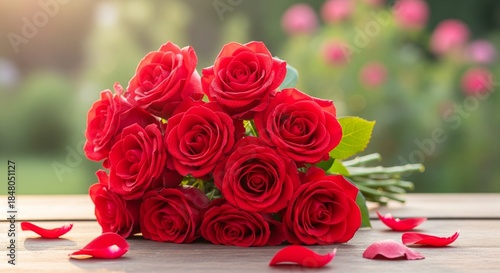red rose and gift box