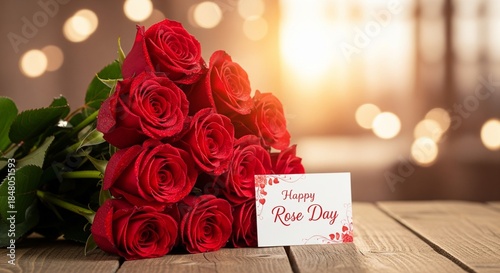 red rose and gift box