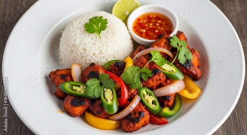 rice with vegetables and chicken