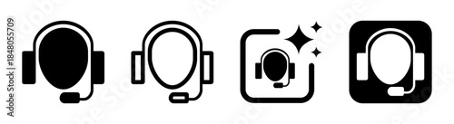 Customer support icon with contact person connecting people vector illustration