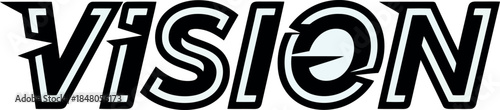 Vision Text Logo Design.