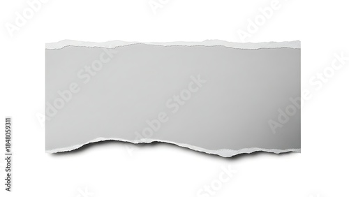 Wallpaper Mural Torn edge of a white paper sheet on a plain background Torontodigital.ca