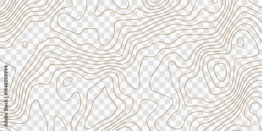 Obraz premium Abstract gold topographic lines on a green background. Golden line waves topographical design. Geographic mountain contours Vector Illustration.