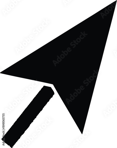 Black arrow pointer icon