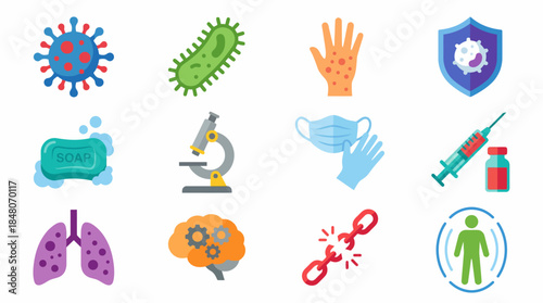 mental health icon set