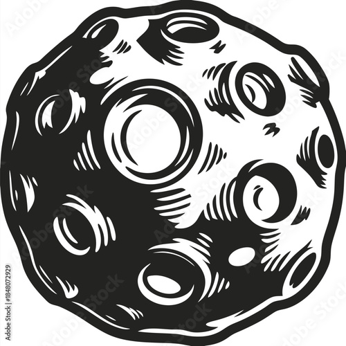 Flying Meteors Silhouette Isolated, Trailing Debris, Asteroid Field, Space Objects