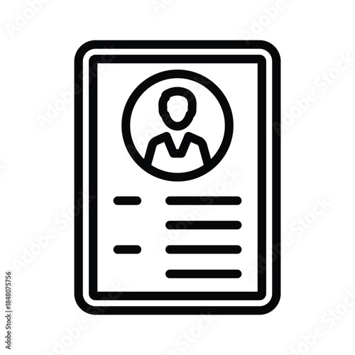 Curriculum vitae icon