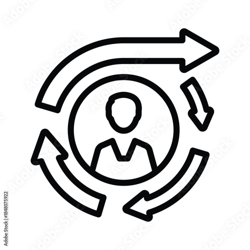 Agile employee icon
