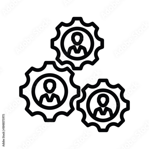 Human resource management icon