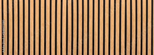 Panel kuchenny z motywem Wooden slatted wall paneling texture background