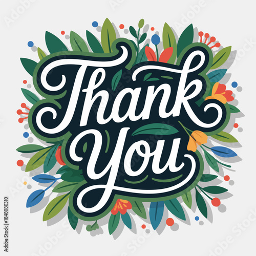 Thank You Floral Appreciation Card