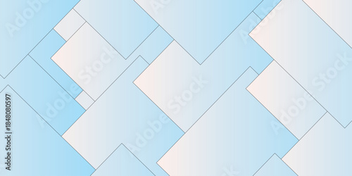 Sky blue & bubblegum pink abstract shape background vector presentation design. abstract background with purple and white lines with shadow. white paper transparent material in triangle .