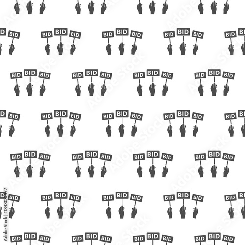 Hands holding bids seamless pattern isolated on white background