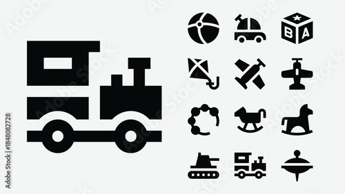 Baby Toys Icon Set