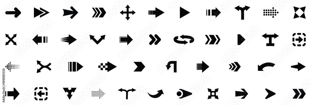 Naklejka premium arrow set