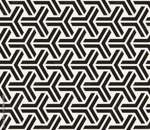 Vector seamless pattern. Modern stylish abstract texture. Repeating geometric tiles