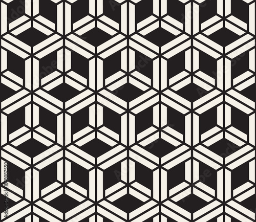 Vector seamless pattern. Modern stylish abstract texture. Repeating geometric tiles